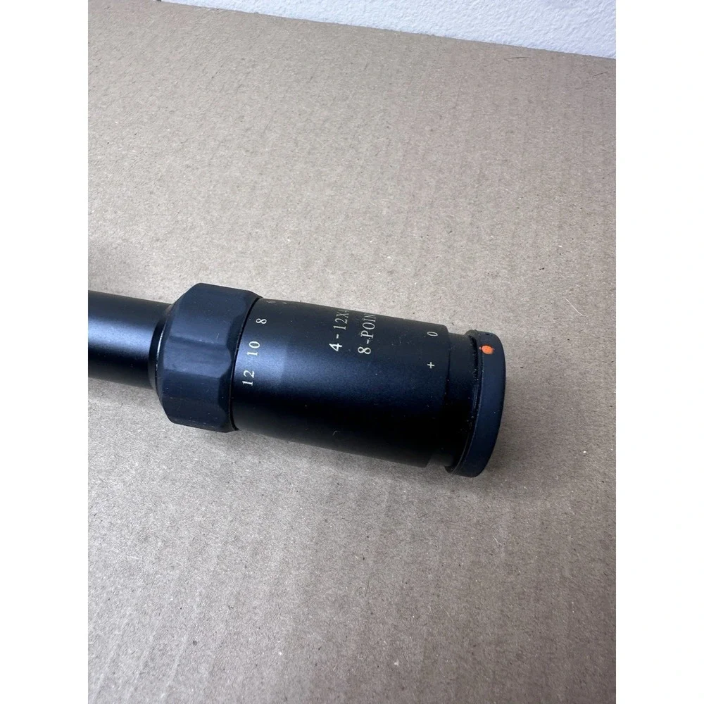 Simmons 8-Point 4-12x40mm AO Rifle Scope Black Duplex Reticle S8P41240